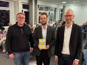 Fabian Feldhoff mit Ferdinand Gehringer und Hendrik Hegemann