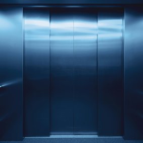 Das Innere eines Fahrstuhls