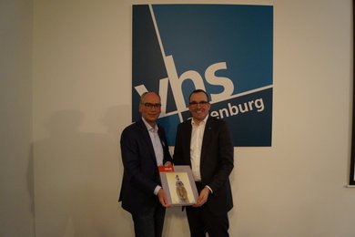 Andreas Gögel und Thomas Mehls. Bild: VHS Oldenburg.