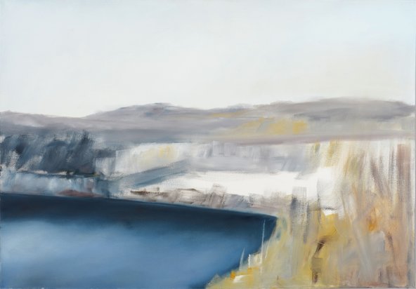 „Kalkwerke III“ (2012, Öl, 70x100 cm) – Bild: Anke Dinkelbach