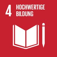 Ziel 4 – Hochwertige Bildung. Bild: www.17ziele.de.