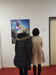 Bild VHS Oldenburg Gäste in der Ausstellung