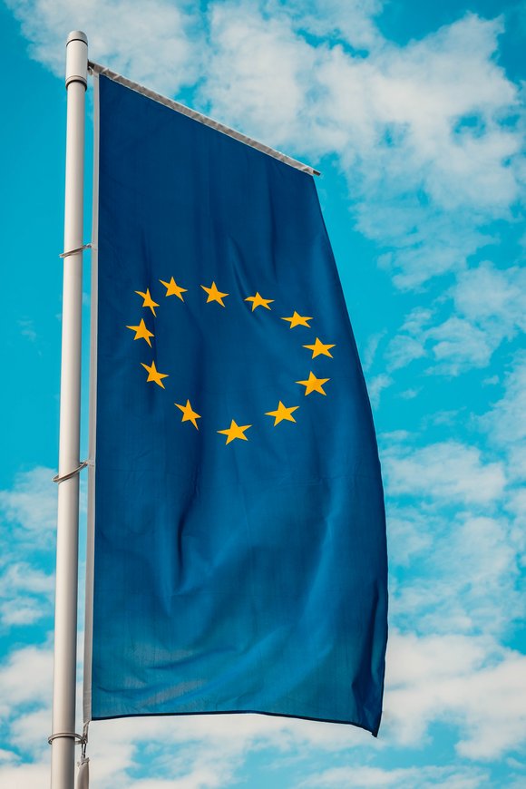 Die Flagge der EU.