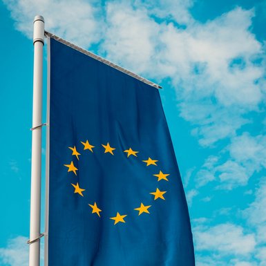 Die Flagge der EU.