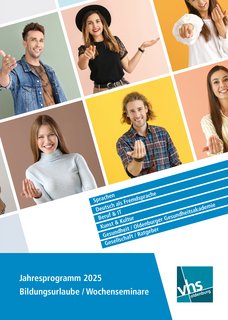 Titel der Broschüre Bildungsurlaube 2025