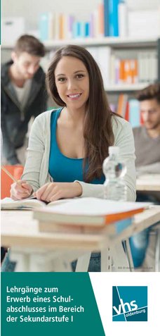 Title des Flyers Vorbereitungslehrgang Schulabsschluss