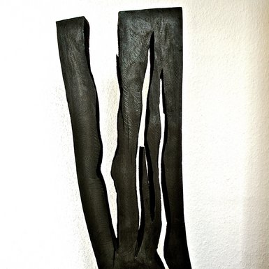 Holzskulptur ohne Titel von Claus Wettermann