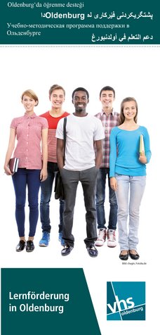 Titel des Flyers Außerschulische Lernförderung