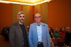 Michel Abdollahi und Andreas Gögel. Bild: VHS Oldenburg