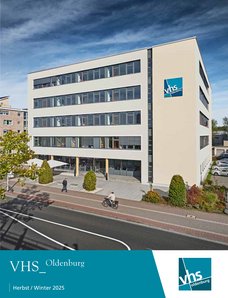 Titel des Programmheftes der VHS Oldenburg Herbst Winter 2025.