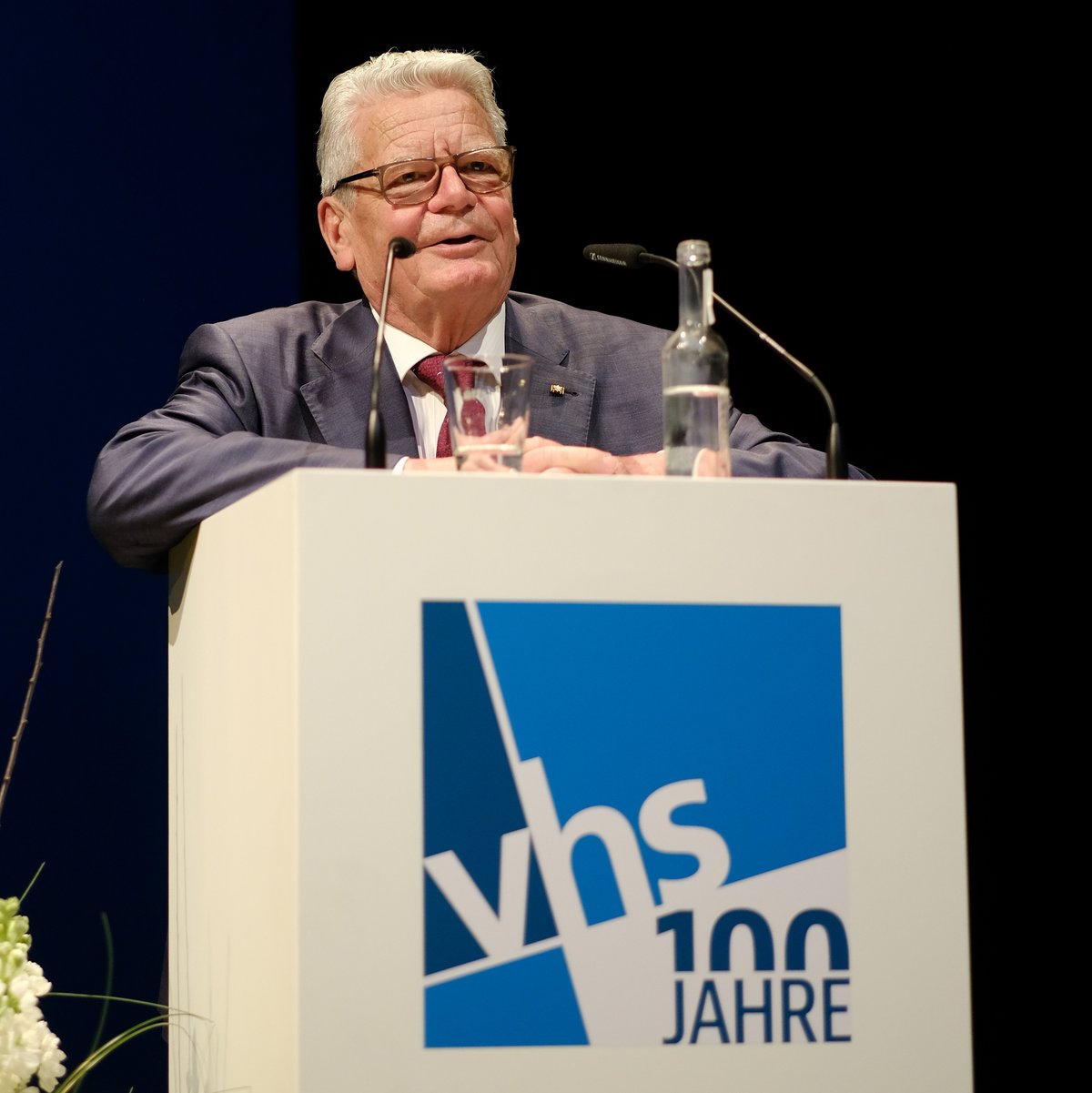 Joachim Gauck hält seine Gastrede. Bild: Markus Hibbeler.