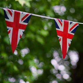 Wimpelkette der britischen Flagge