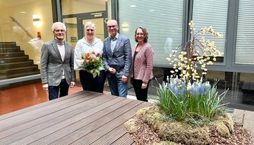 Harald Lesch (links), Sarah Orlowski (mitte links), Andreas Gögel (mitte rechts), Dr. Anette Koch-Wegener