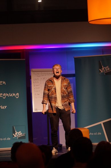 Mirko Menser bei seinem Auftritt.