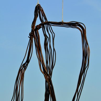 Eisenskulptur „Linien“ von Renate Ruck