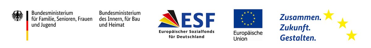 Logos der Förderer.