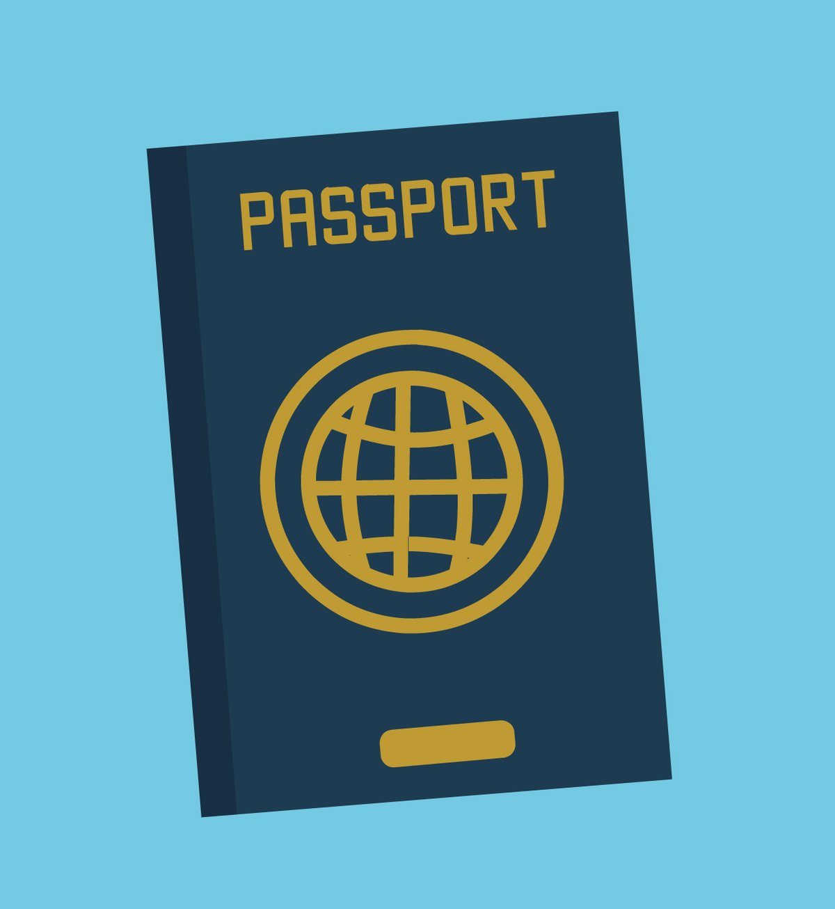 Illustration von einem Pass