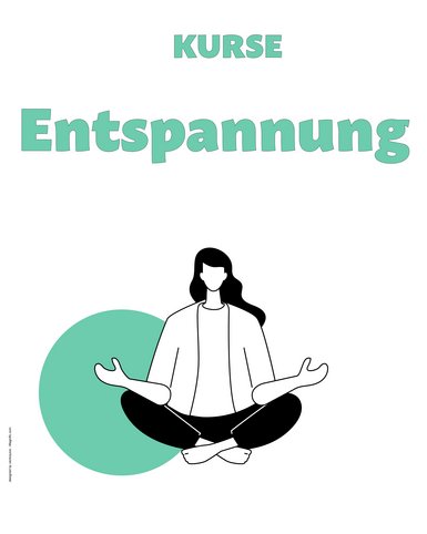Illustration einer meditierenden Person