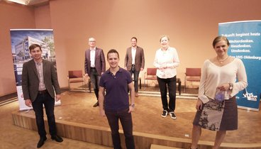 Das Podium der Veranstaltung. Bild: VHS Oldenburg.