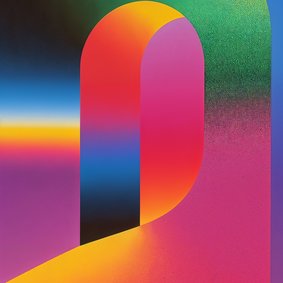 Eine abstrakter Bogen in Bunten Farben