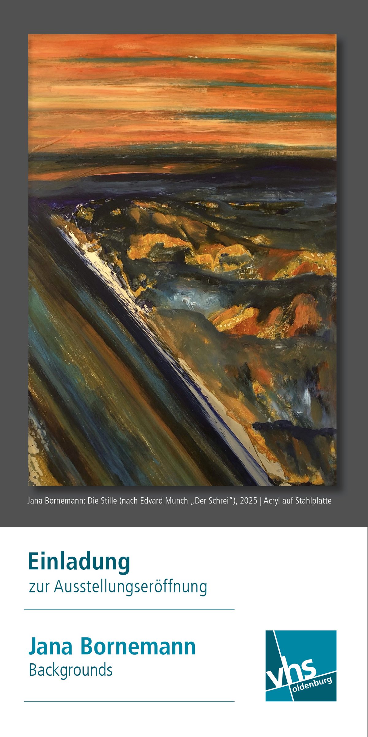 Titel der Einladungskarte zur Ausstellungseröffnung mit verlinktem PDF