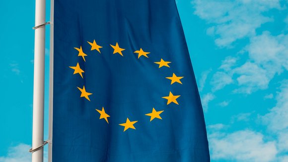 Die Flagge der EU.