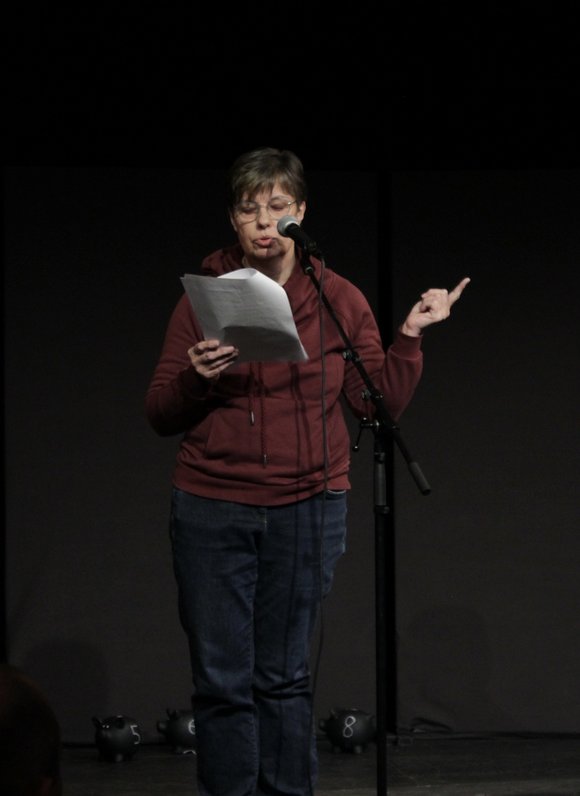 Adriane Meinhardt auf der Bühne