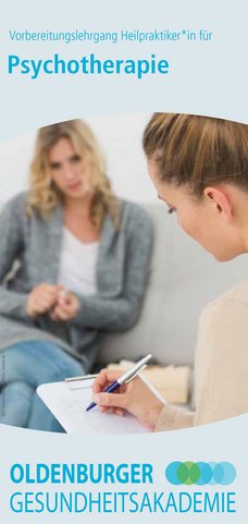 Titelbild des Flyers Heilpraktikerin für Psychotherapie 